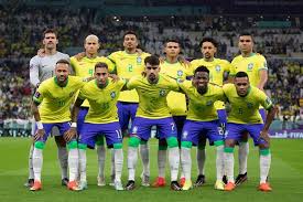 seleção do Brasil perfilada