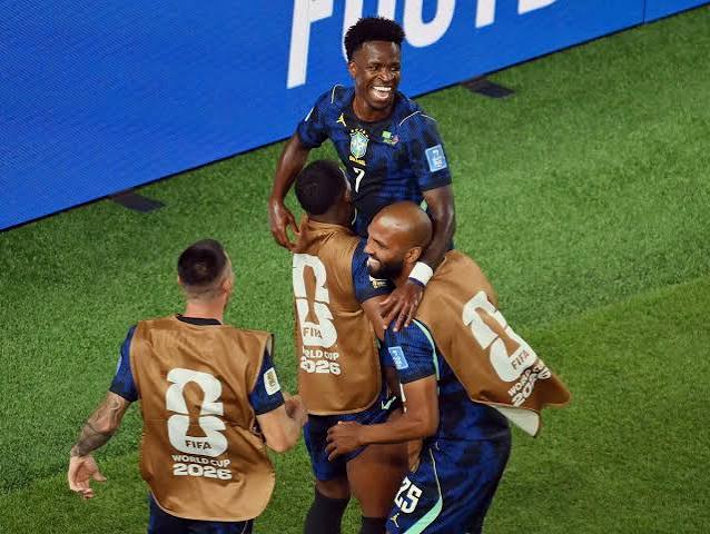 Matheus Cunha comemora gol — Brasil x Haiti, Copa do Mundo 2026