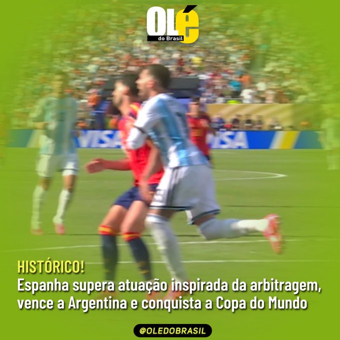 Meme sobre o protesto argentino na premiação