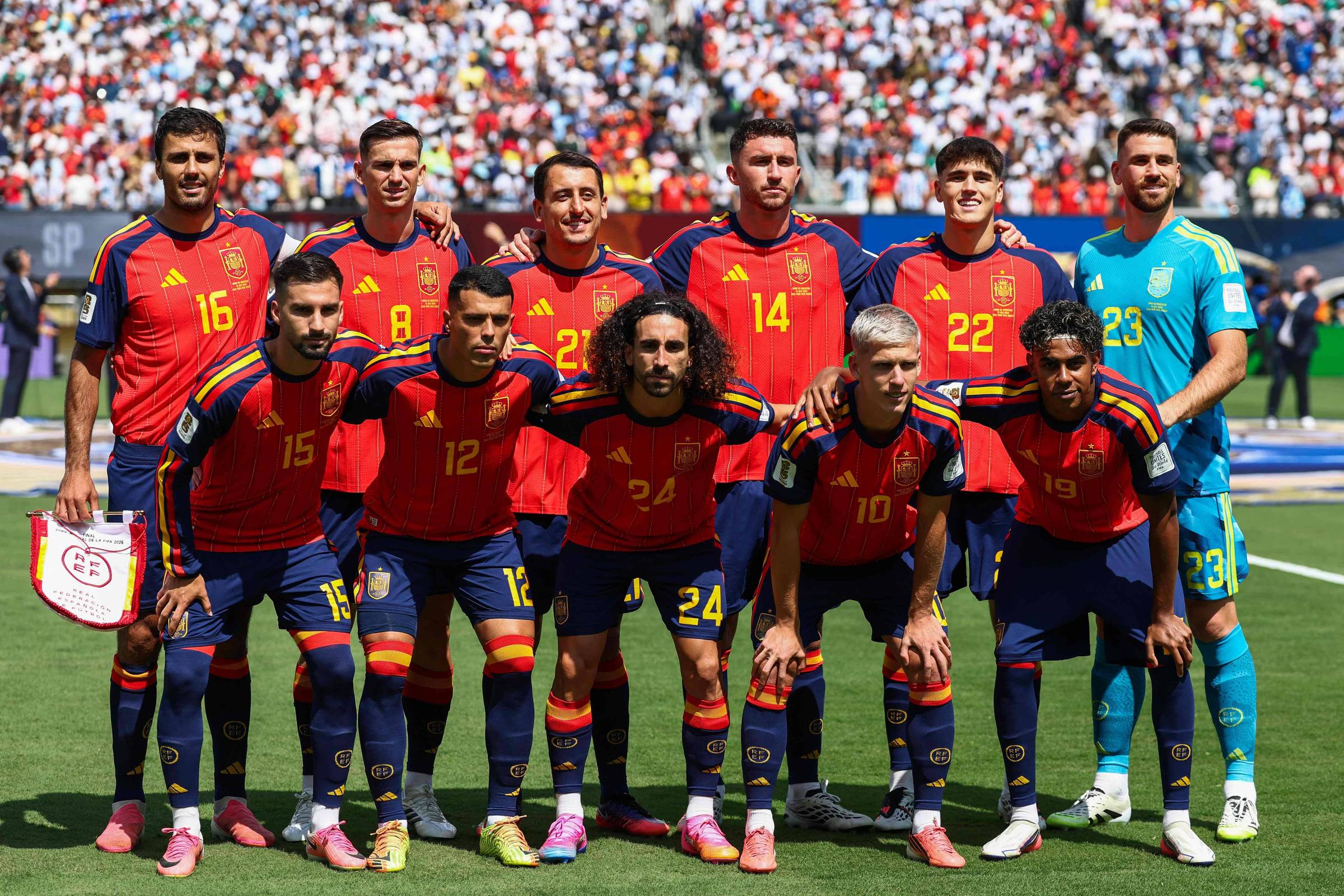 Pôster oficial Copa do Mundo 2026 - Espanha Campeã